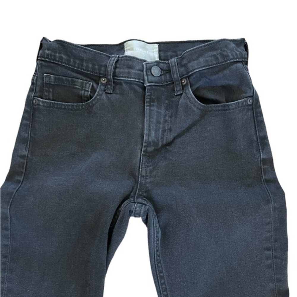 Everlane Women’s Skinny Leg High rise 9” black jeans, size 26 regular.